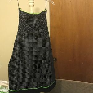 Girls black white Polka dot dress